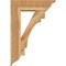 Ekena Millwork Merced Traditional Rough Sawn Bracket w/ Offset Brace, Western Red Cedar, 8"W x 26"D x 38"H BKT0806X26X38MRC01RWR - alternate 2